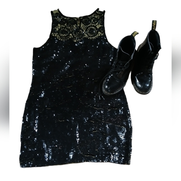 Vintage 80's Liu.jo Dress Art Wear Embellished Sequins Regency Gothic Wedding - Picture 6 of 15